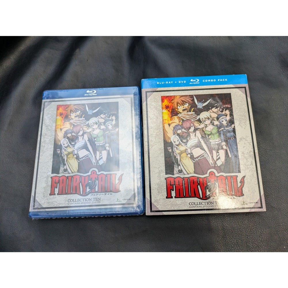 Fairy Tail Collection Ten Blu-ray DVD Combo Pack Episodes 213-239 Funimation New
